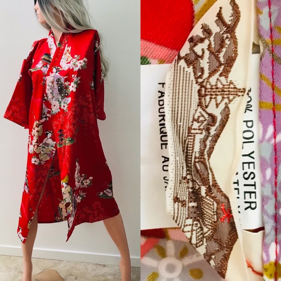 Japanese Print KIMONO - Wearable Art! - Picture 3 of 16